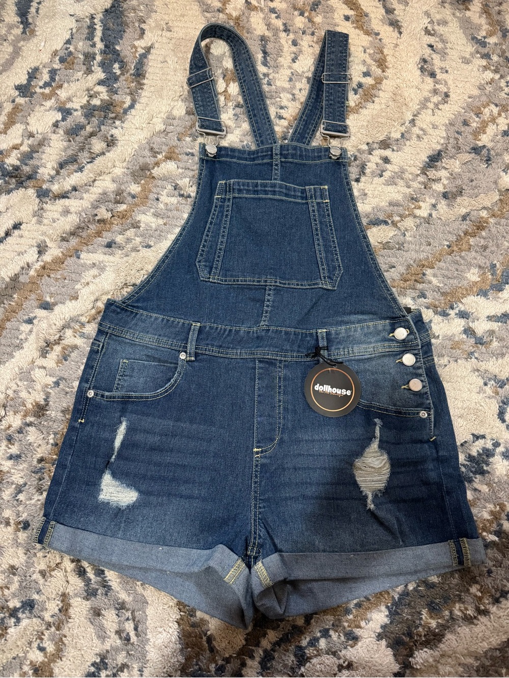 Dollhouse Blue Denim Overalls